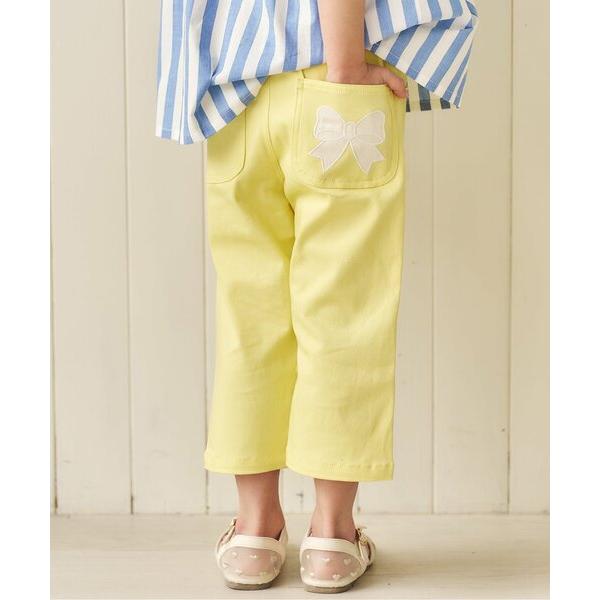 パンツ 「クロップド丈/26年夏新作」リボンポケットきゅんパンツ キッズ 子供服 女の子