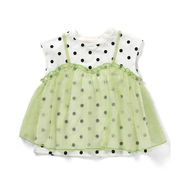 tシャツ 「リンク」チュールフレンチスリーブTシャツ キッズ 子供服 女の子（Yahoo!・ZOZOTOWN Yahoo!店）