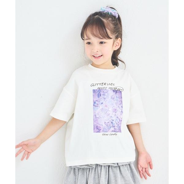 tシャツ 「綿100％」ガールズ キラキラ ビジューフォトTシャツ キッズ 子供服 女の子（Yahoo!・ZOZOTOWN Yahoo!店）
