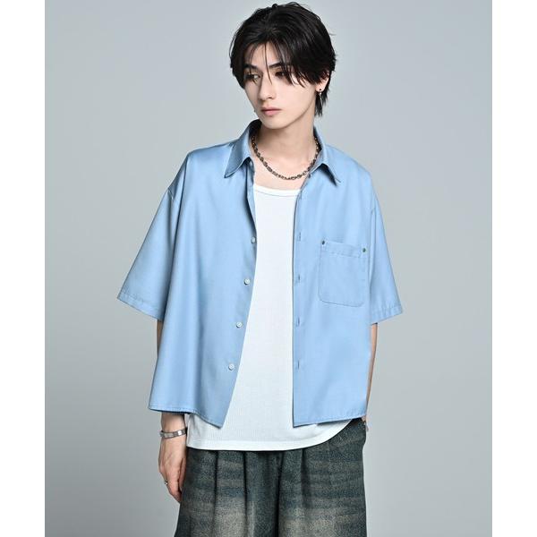 シャツ Cropped Regular Collar Short Sleeve Shirt / クロップド レギュラーカラー ショートスリーブシャツ（Yahoo!・ZOZOTOWN Yahoo!店）