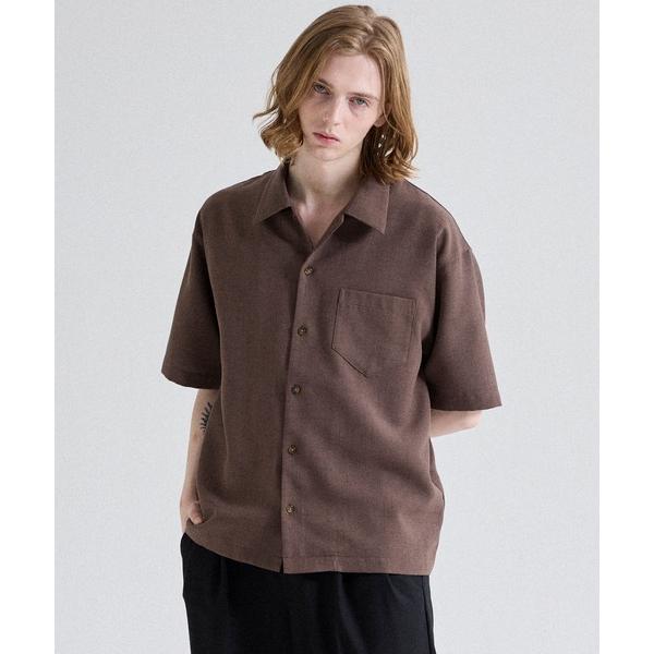 シャツ 半袖 「Parts Lab.」Summer Linen-like Short-sleeved Shirt / リネンライクサマー半袖シャツ メンズ レディース