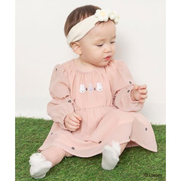 ベビー服 ロンパース 「miffy/ミッフィー」総柄刺繍カバーオール