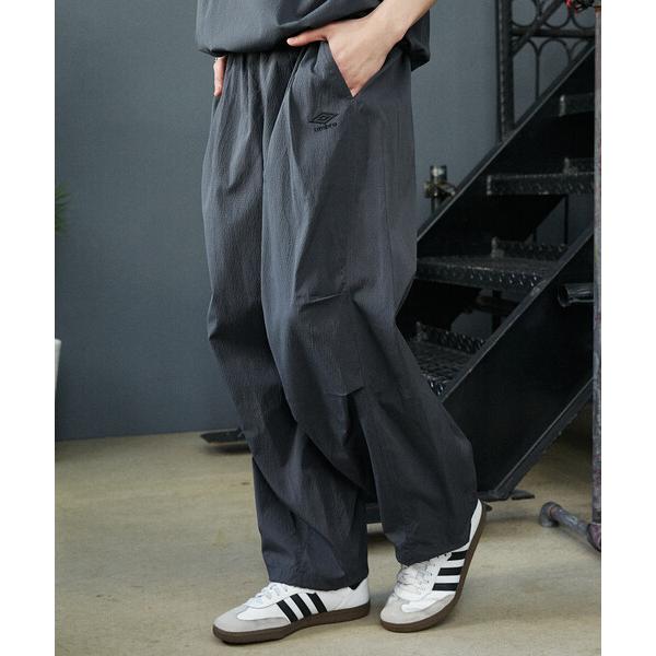ワイドパンツ パンツ UMBRO × PUBLUX/アンブロ 「機能性素材」別注　ワンポイントロゴタックパンツ　限定展開 メンズ レディース