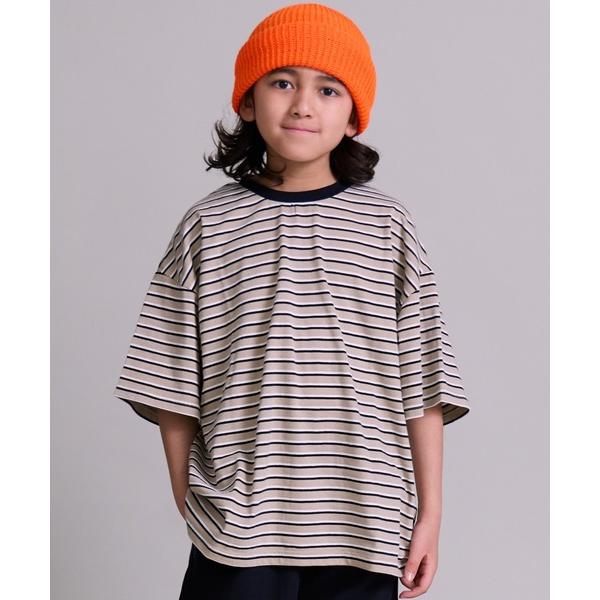 tシャツ 「綿100%」シンプル マルチボーダー 半袖 Tシャツ「PAIRMANON STREET」 キッズ 子供服 男の子 女の子（Yahoo!・ZOZOTOWN Yahoo!店）