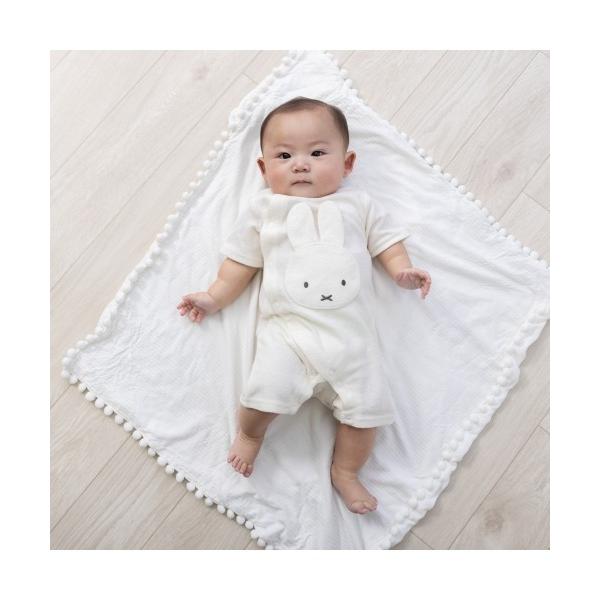 ベビー服 ロンパース miffy ミッフィー 半袖フィットオール パイル