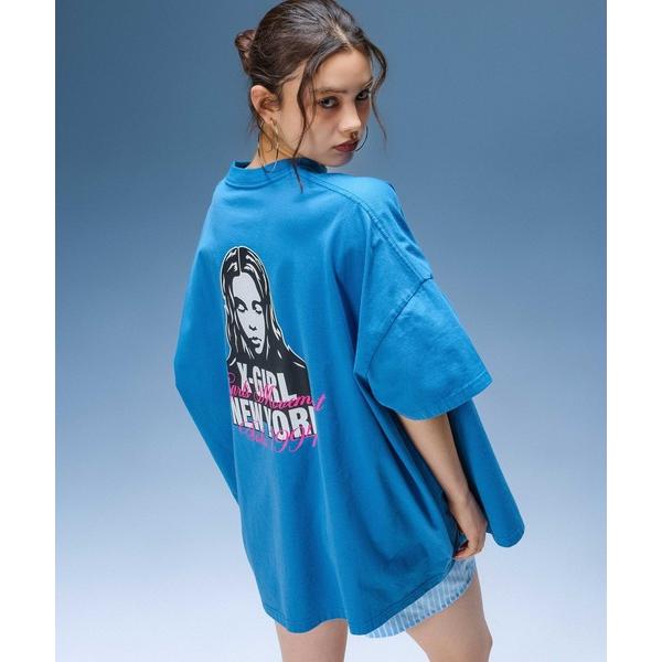 ワンピース 夏 半袖 FACE AND SCRIPT MIX LOGO S/S BIG TEE DRESS