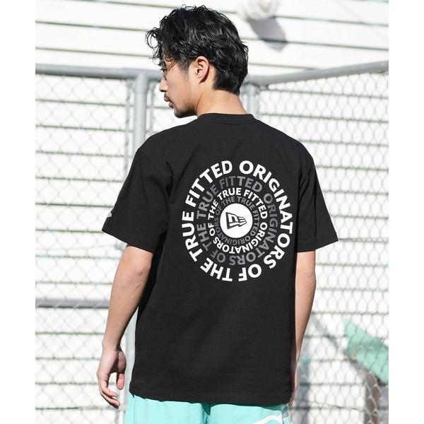 ニューエラ tシャツ NEW ERA/ニューエラ 半袖 Tシャツ バックプリント コットン Circle ロゴ メンズ レディース