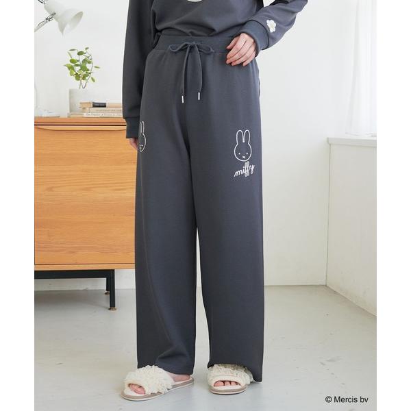 パジャマ ルームウェア 「miffy/ミッフィー」ワッフル刺繍ルームウェアパンツ/パジャマ（上下別売り）（2026SS） レディース