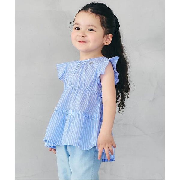 ブラウス シャツ 「WEB限定」デイリーカラフルティアードブラウス キッズ 子供服 女の子（Yahoo!・ZOZOTOWN Yahoo!店）