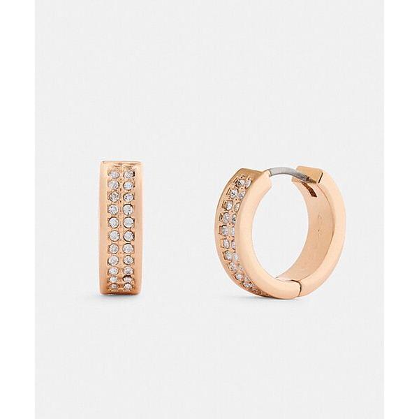 コーチ ピアス パヴェ C ハギー ピアス レディース