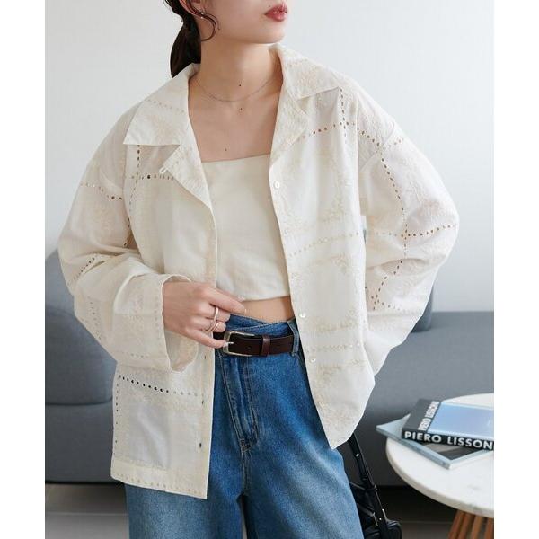 ブラウス シャツ 「India」総刺繍オープンカラーシャツ レディース（Yahoo!・ZOZOTOWN Yahoo!店）