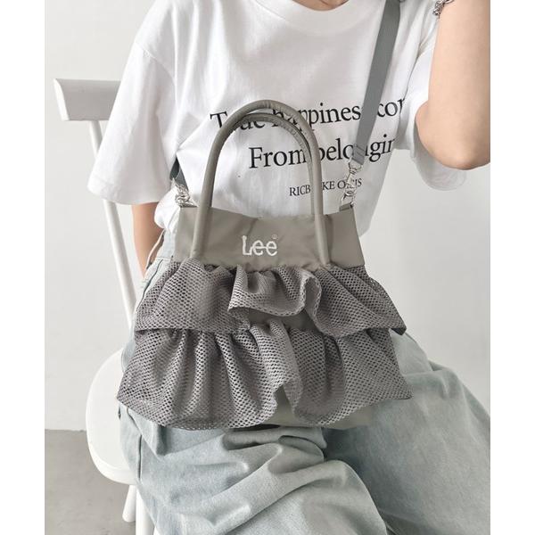 トートバッグ Lee/メッシュフリル 2way バッグ/軽量/シワポリ素材/レディース レディース