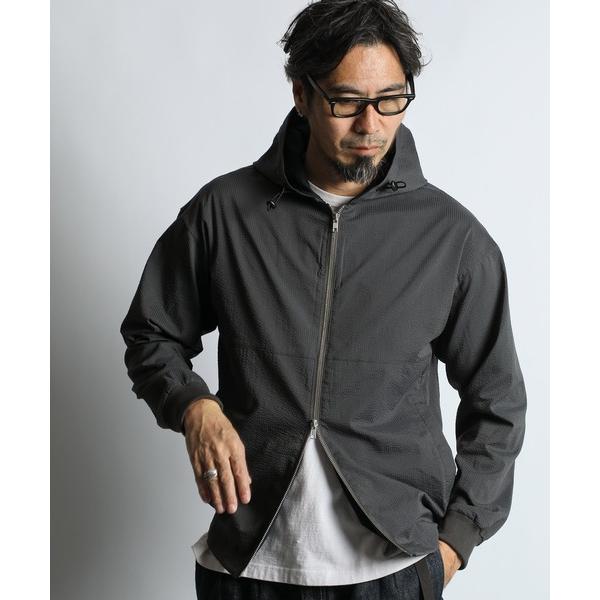 ブルゾン アウター HIGH-TECH SEERSUCKER ”COOLMAX” FIELD ZIP PARKA：クールマックス シアサッカー ジップアップパーカー / ライトアウター / セットア…