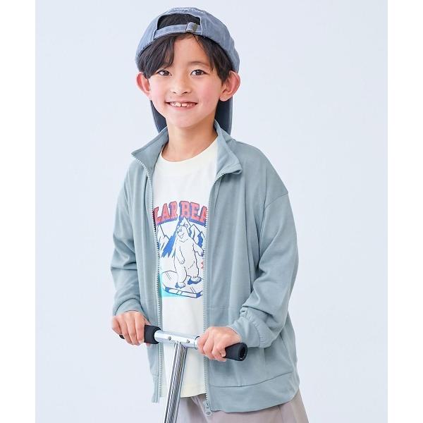 カーディガン UVカット 首が日焼けしにくい スタンドジップカーディガン キッズ 子供服 男の子 女の子（Yahoo!・ZOZOTOWN Yahoo!店）