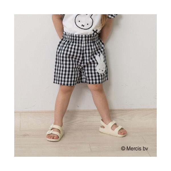 パンツ ミッフィー チェックショートパンツ キッズ 子供服 男の子 女の子