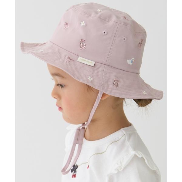帽子 ハット 「遮熱」刺しゅうバケットハット キッズ 子供 女の子（Yahoo!・ZOZOTOWN Yahoo!店）