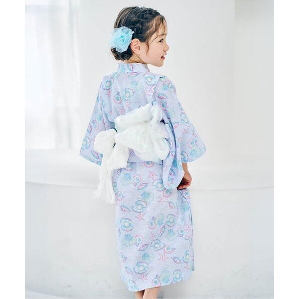甚平 浴衣 「2WAY/アプレのはんなり浴衣」GIRLSセパレート ワンピース浴衣_帯セット キッズ 子供 女の子