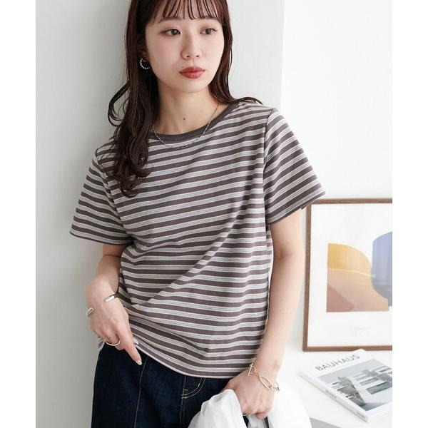 tシャツ マルチボーダー5分袖 レディース（Yahoo!・ZOZOTOWN Yahoo!店）