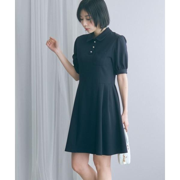 ワンピース 夏 「大きいサイズ」Aラインポロワンピース marun
