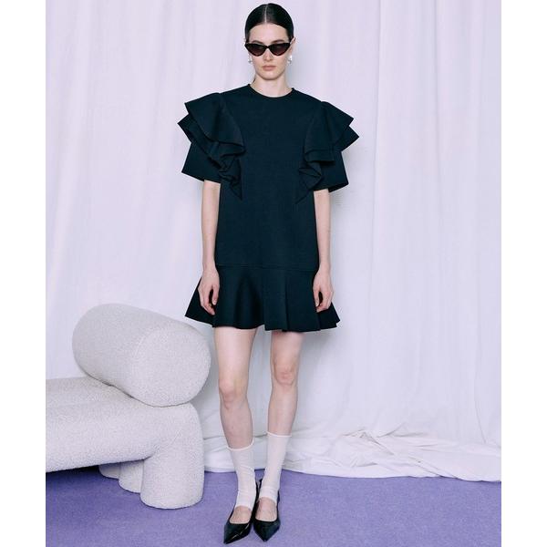 ワンピース 半袖 Frill Mini Dress/フリルミニドレス