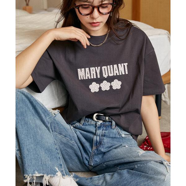 tシャツ マリークワント mary quant MARY QUANT × PUBLUX/マリークワント ドット柄 刺繍 ロゴ Tシャツ　限定展開（Yahoo!・ZOZOTOWN Yahoo!店）