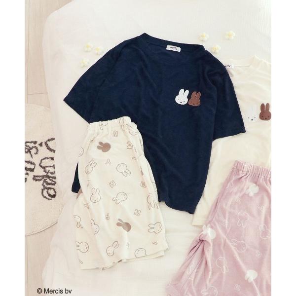 パジャマ ルームウェア 「Miffy」ふわふわパイル ミッフィー 半袖 ルームウェア パジャマ レディース