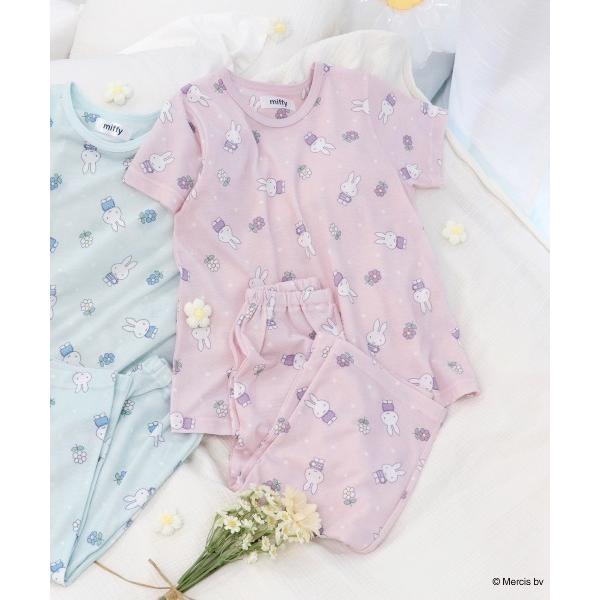 パジャマ 「Miffy」ミッフィー キッズ 半袖 ルームウェア パジャマ メッシュ天竺 キッズ 子供 女の子
