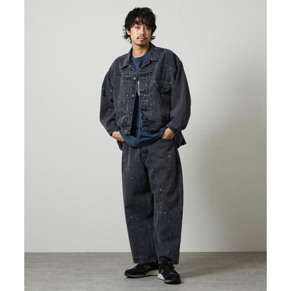 ジーンズ SUPERSIZED ビッグシルエットカウボーイデニムパンツ/ギャラクティックウォッシュ セットアップ対応 メンズ