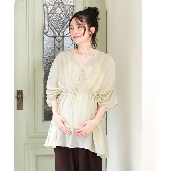マタニティ 「産前・産後対応」マタニティ／カシュクールブラウス　661224（Yahoo!・ZOZOTOWN Yahoo!店）