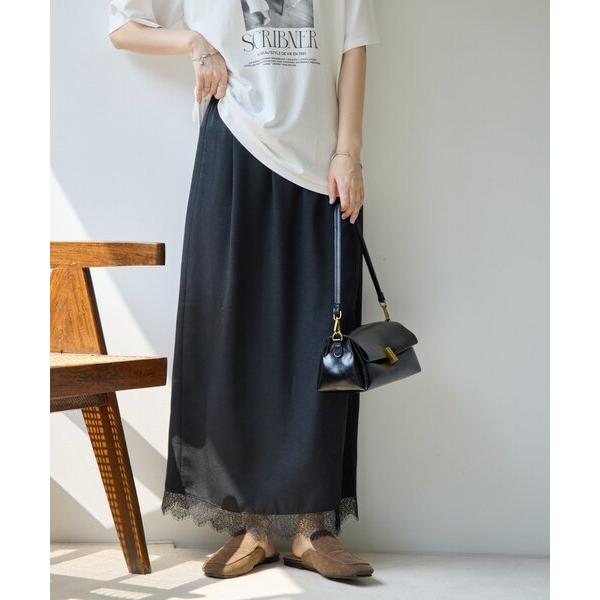 スカート 「Noka」裾レースセミフレアスカート（Yahoo!・ZOZOTOWN Yahoo!店）