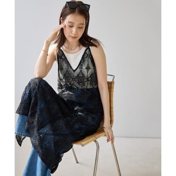 ワンピース 「Noka」大柄レースキャミワンピース（Yahoo!・ZOZOTOWN Yahoo!店）