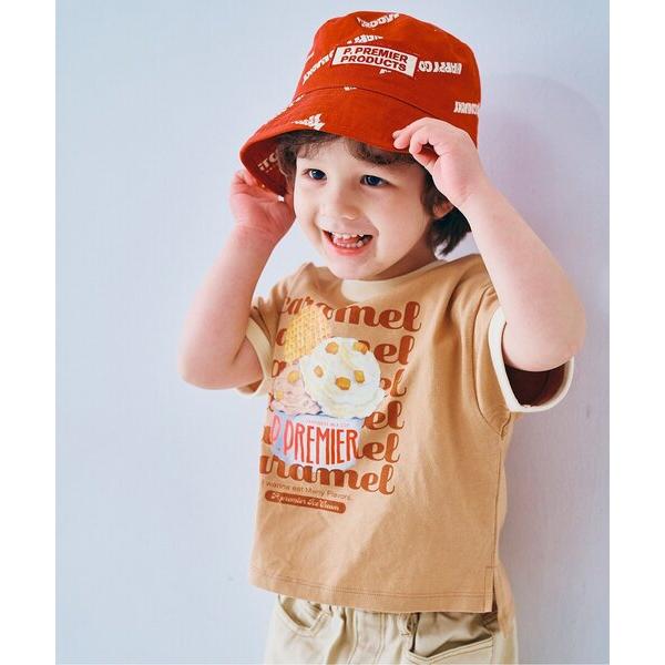 tシャツ 「26夏新作」いろんなアイスちょーだいグラフィックリンガー半袖Tシャツ キッズ 子供服 男の子 女の子（Yahoo!・ZOZOTOWN Yahoo!店）