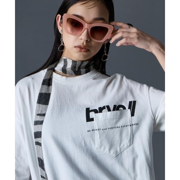 綿100％ロゴプリントチュニックＴシャツ「大きいサイズ有」GEVS. レディース