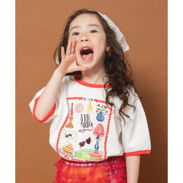 tシャツ 「WEB限定/りぃー×branshesコラボ」リンガー半袖Tシャツ キッズ 子供服 男の子 女の子（Yahoo!・ZOZOTOWN Yahoo!店）