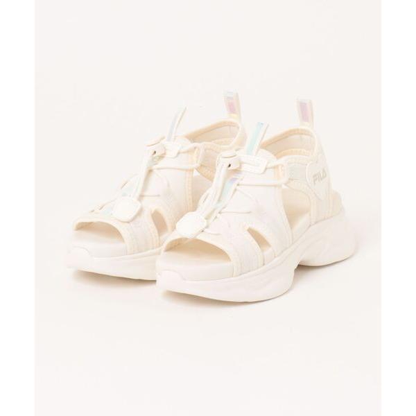 厚底 サンダル FILA フィラ 18-24 LILLY POP リリーポップ FK0104948100 ABC-MART限定 *Off White キッズ 子供 女の子
