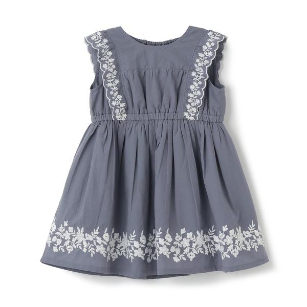ワンピース 「リンク」インド綿エンブロイダリーワンピース キッズ 子供服 女の子