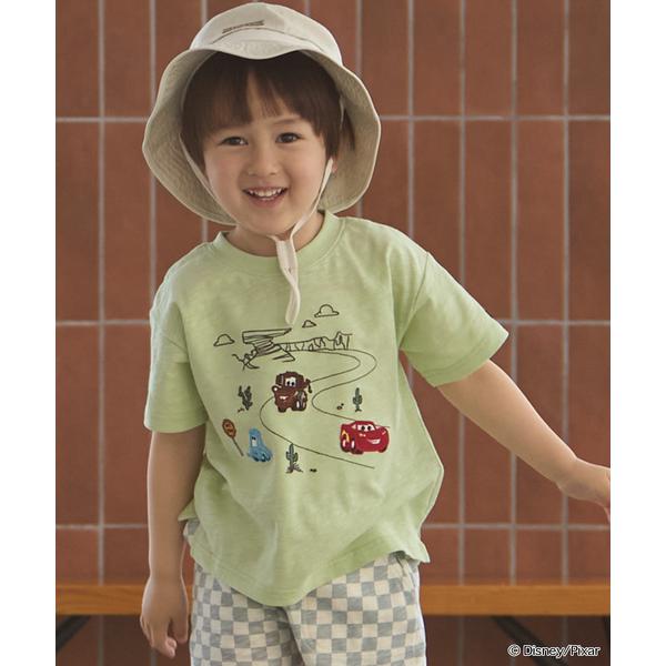 tシャツ 「Disney/Pixar」「接触冷感」カーズ / アップリケTシャツ キッズ 子供服 男の子 女の子