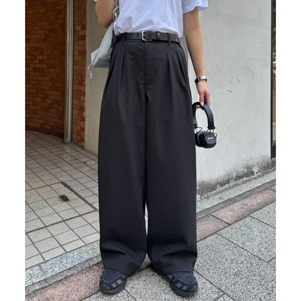 ワイドパンツ スラックス 「ユニセックス」エアリーストレッチワイドパンツ メンズ レディース