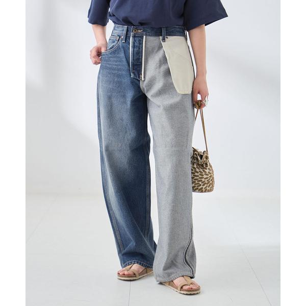 ワイドパンツ ジーンズ デニム デニムパンツ 「追加」別注 INSCRIRE*LEE*L’ESSAGE COWBOY/RIDERSPANTS デニム レディース