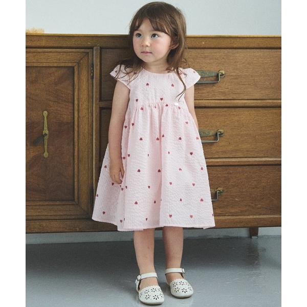 ワンピース ハート刺しゅうワンピース キッズ 子供服 女の子｜ZOZOTOWN Yahoo!店