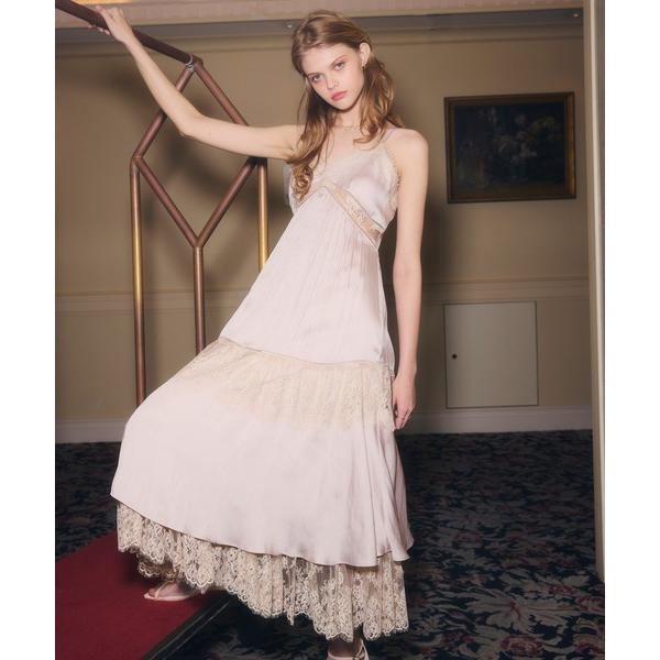 ワンピース LACE SWITCHING DRESS