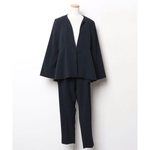 「Flolia」 セットアップ 2L ネイビー レディース