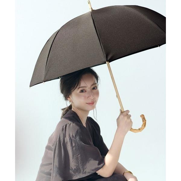 日傘 完全遮光 傘 「untule×anuans」コラボレーション日傘(長傘/S) BROWN レディース