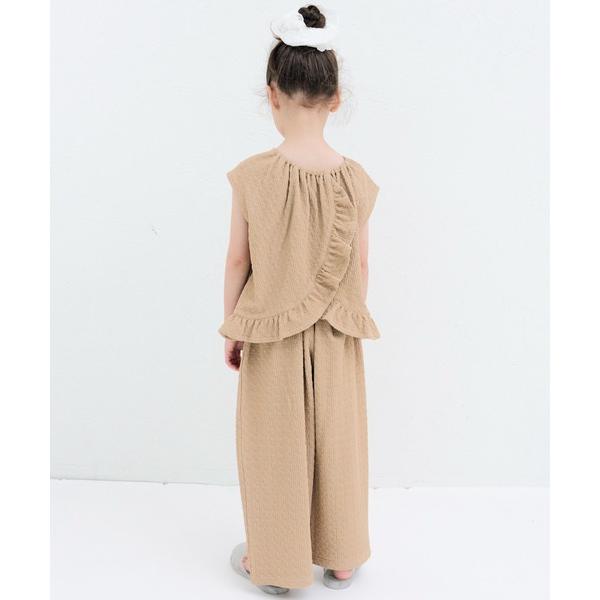 セットアップ ガールズ バックフリル フレンチスリーブ ロングパンツ セットアップ キッズ 子供服 女の子