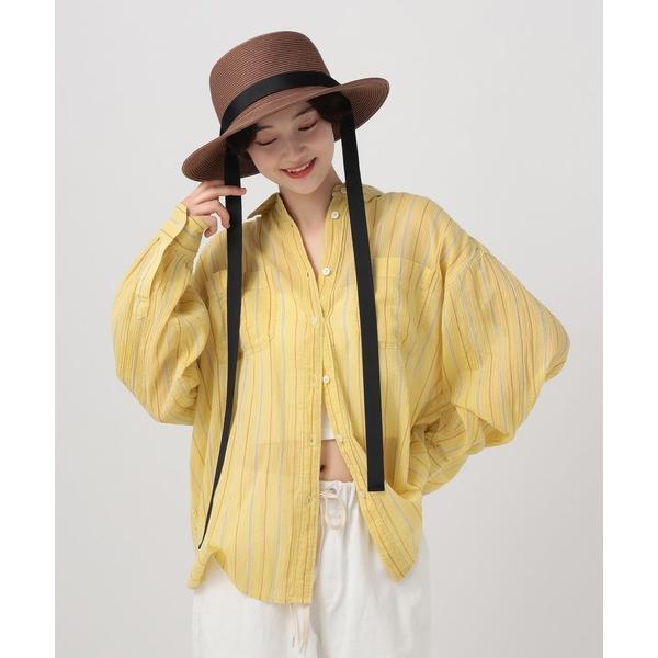 「BAYFLOW」 長袖シャツ FREE イエロー レディース