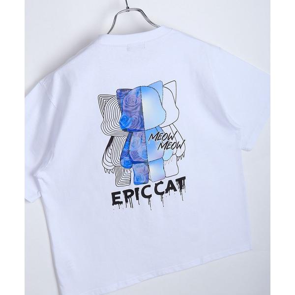 tシャツ EPIC CAT / エピックキャット リフレクター バックプリント オーバーサイズ 半袖Tシャツ メンズ レディース