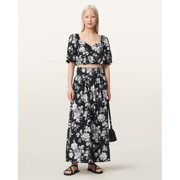 ロング スカート LEVY FLORAL MIDI SKIRT | LEVY フローラル ミディ スカート