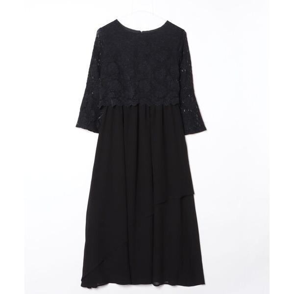 「Cinderella」 長袖ワンピース MEDIUM ブラック レディース