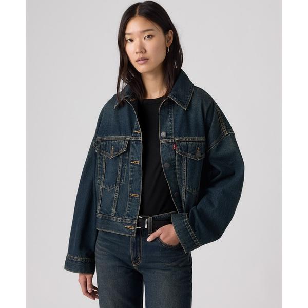 デニムジャケット gジャン Levi’s/リーバイス ルーズ クロップド トラッカージャケット レディース