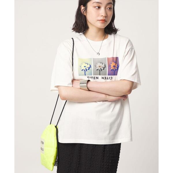 tシャツ 半袖 「CITEN」フラワーフォトＴ レディース